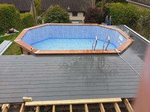 Liner above ground pool